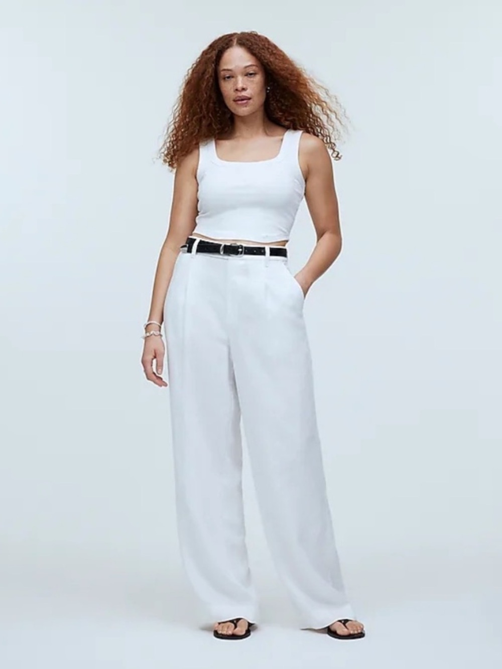 Madewell Tailored Crop Tank in Sleekhold
Lighthouse White - Picture 5 of 8